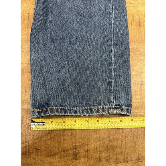 Levis 505 Jeans Mens 40x32 Fits (40x31) Medium Wash Straight Leg Stretch Denim - Picture 10 of 13
